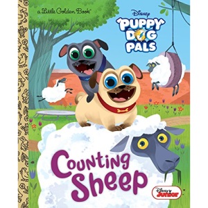 Counting Sheep (Puppy Dog Pals: Little Golden Books)