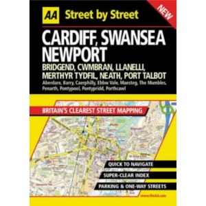 AA Street by Street Cardiff, Swansea, Newport