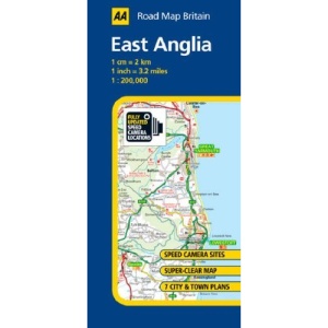 East Anglia (AA Road Map Britain Series)