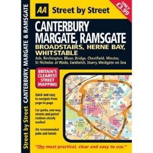 AA Street by Street Canterbury: Midi (AA Street by Street)