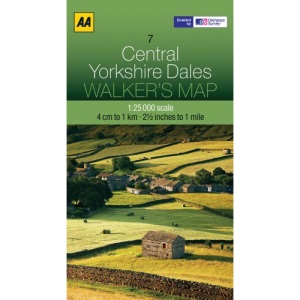 Walkers Map Central Yorkshire Dales