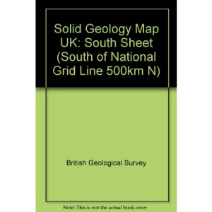 Solid Geology Map UK: South Sheet (South of National Grid Line 500km N)