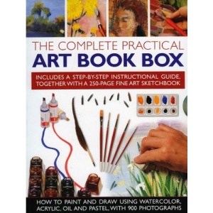 The Complete Practical Art Book Box: Includes a Step-by-step Instructional Guide Together with a 250-page Fine Art Sketchbook