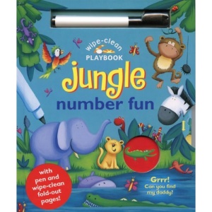 Wipe-Clean Jungle: Number Fun: With Pen and Wipe-Clean Fold-Out Pages (Wipe-Clean Playbooks)