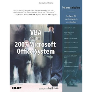VBA for the 2007 Microsoft Office System (Business Solutions)