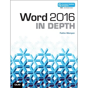Word 2016 In Depth (includes Content Update Program)