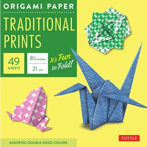 Origami Paper Traditional Prints: 49 Sheets: Tuttle Origami Paper: High-Quality Large Origami Sheets Printed with 6 Different Patterns: Instructions for 6 Projects Included