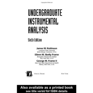 Undergraduate Instrumental Analysis