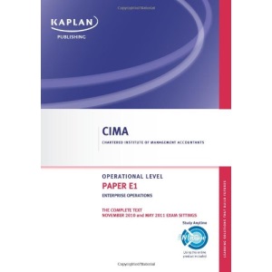 Enterprise Operations - Complete Text: Paper E1 (Cima)