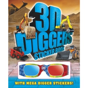 3D Activity Book with 3D Glasses - Boys - Diggers (Igloo Books Ltd) (3D Activity Books)