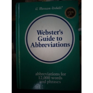 Webster's Guide to Abbreviations