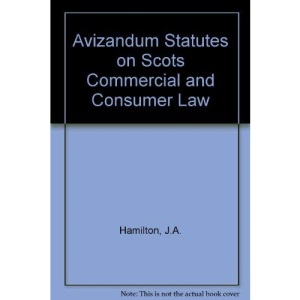 Avizandum Statutes on Scots Commercial and Consumer Law