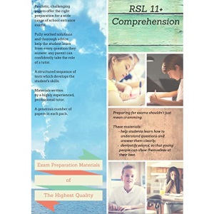 11+ English Comprehension by RSL: Volume 1 - Practice Papers with Detailed Answers & Explanations for 11 Plus / KS2 English