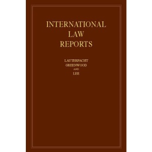 International Law Reports: Volume 160 (International Law Reports, Series Number 160)