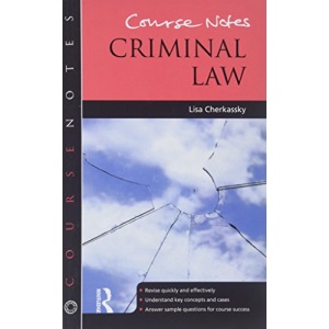 Course Notes: Criminal Law
