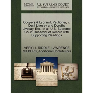 Coopers & Lybrand, Petitioner, v. Cecil Livesay and Dorothy Livesay, Etc., et al. U.S. Supreme Court Transcript of Record with Supporting Pleadings