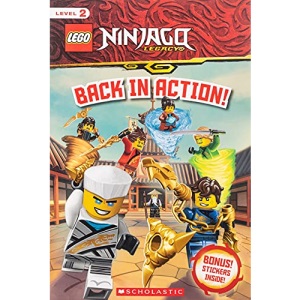 Back in Action!: Reader With Stickers (Lego Ninjago Legacy: Scholastic Readers, Level 2)