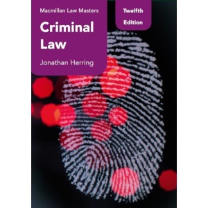 Criminal Law (Hart Law Masters)