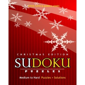 SUDOKU Puzzles - Christmas Edition, Medium to Hard: Puzzles + Solutions