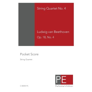 Beethoven String Quartet No. 4: Pocket Score