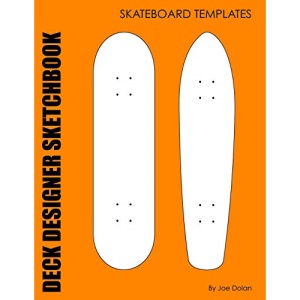 Deck Designer Sketchbook: Skateboard Templates: 96 Comp and Old School Skateboard Deck Templates: Volume 1