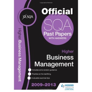 SQA Past Papers 2013 Higher Business Management