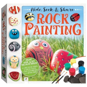 Hinkler - Hide & Seek Rock Painting - Rock Painting Starter Kit - Arts and Crafts for Kids - Gift for Art Lovers - Includes Rocks, Acrylic Paint and More [Paperback] Pty Ltd