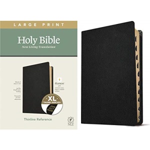 NLT Large Print Thinline Reference Bible, Filament Enabled E