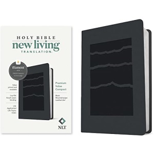 NLT Premium Value Compact Bible, Filament Enabled Edition (Leatherlike, Black Mountainscape)