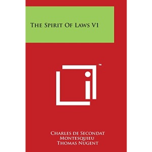The Spirit Of Laws V1