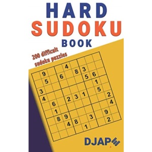 Hard Sudoku Book: 200 Difficult Sudoku Puzzles: Volume 1