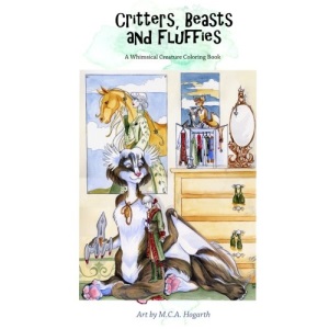 Critters, Beasts, and Fluffies: Volume 4 (Studio MCAH Coloring Books)