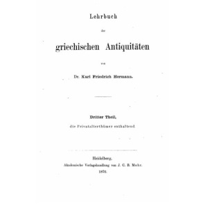 Lehrbuch der Griechen Antiquitaten