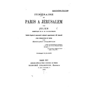Itinéraire de Paris a Jérusalem
