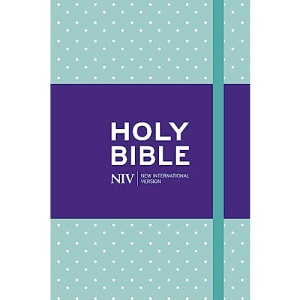 NIV Pocket Mint Polka-Dot Notebook Bible