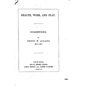 Health, Work, and Play, Suggestions