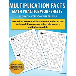 Multiplication Facts Math Worksheet Practice Arithmetic Workbook With Answers: Daily Practice guide for elementary students