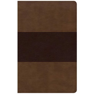 KJV Large Print Personal Size Reference Bible, Saddle Brown Leathertouch