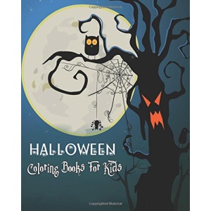 Halloween Coloring Books For Kids: 100 Pages