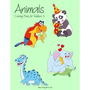 Animals Coloring Book for Toddlers 3: Volume 3