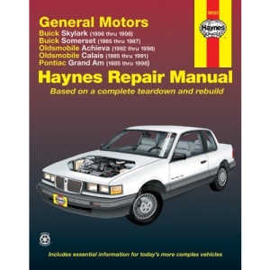 GM N-cars (Buick Skylark 86-98, Buick Somerset 85-87, Oldsmobile Achieva 92-98, Oldsmobile Calais 85-91, Pontiac Grand Am 85-98) Automotive Repair Manual (Haynes Automotive Repair Manuals)