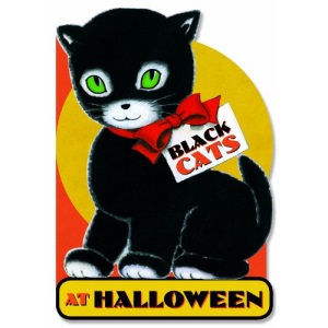 Black Cats At Halloween (Children's Die-Cut Shape Book)