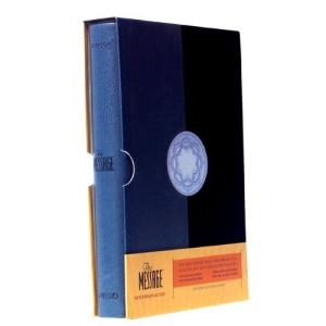 The Message Personal Size Leather Look (Blue/Gray)