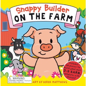 On the Farm [With 36 Pieces to Build a 3-D Barn] (Snappy Builder)
