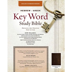 The Hebrew-Greek Key Word Study Bible: ESV Edition, Brown Genuine Goat Leather