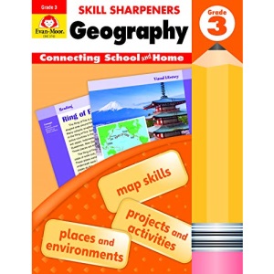 Skill Sharpeners: Geography, Grade 3 Workbook