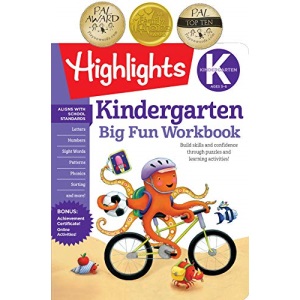 The Big Fun Kindergarten Activity Book: Build skills and confidence through puzzles and early learning activities! (Highlights™ Big Fun Activity Workbooks)