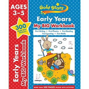 My BIG Workbook Gold Stars Early Years (324 pages, 300 gold star stickers, ages 3-5)