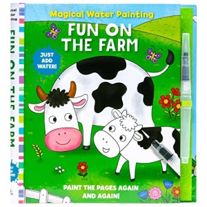 Magical Water Painting: Fun on the Farm: (Art Activity Book, Books for Family Travel, Kids' Coloring Books, Magic Color and Fade) (Iseek)
