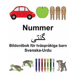 Svenska-Urdu Nummer/گن تی Bildordbok för tvåspråkiga barn